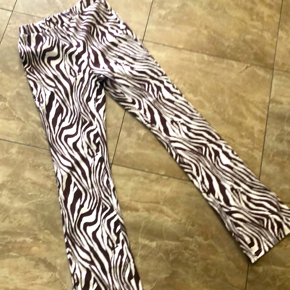 New Zebra striped pants
